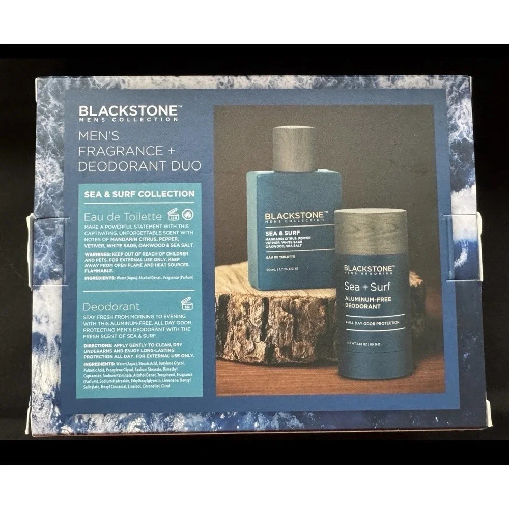Blackstone Grooming Sea & Surf Collection Men's Fragrance New Unopened